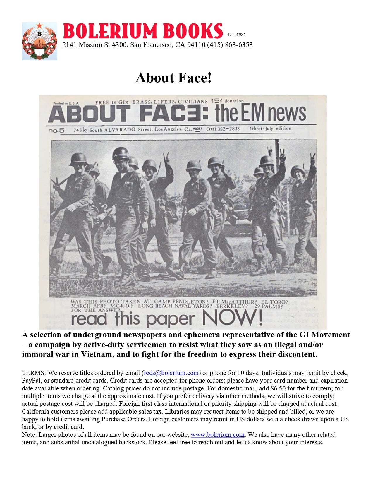 About Face!