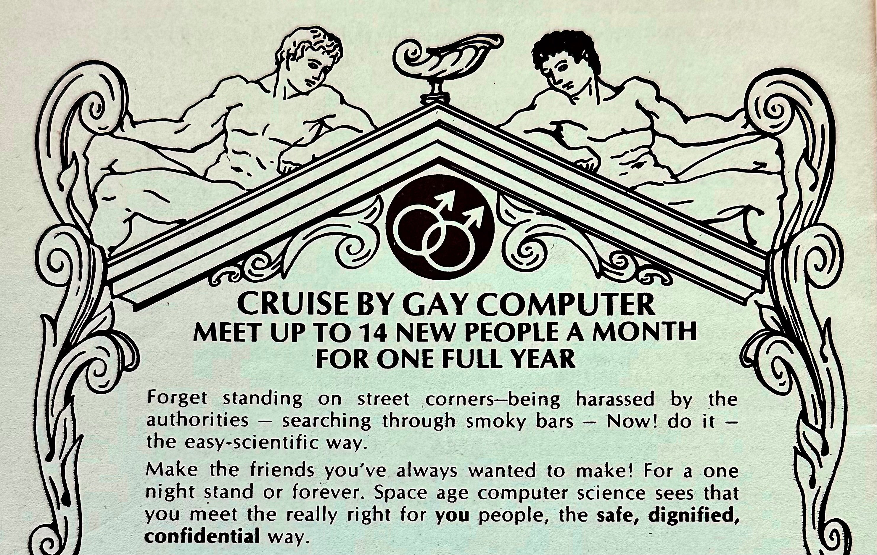 "Before the Swipe!" Gay Print Networks 1969-89
