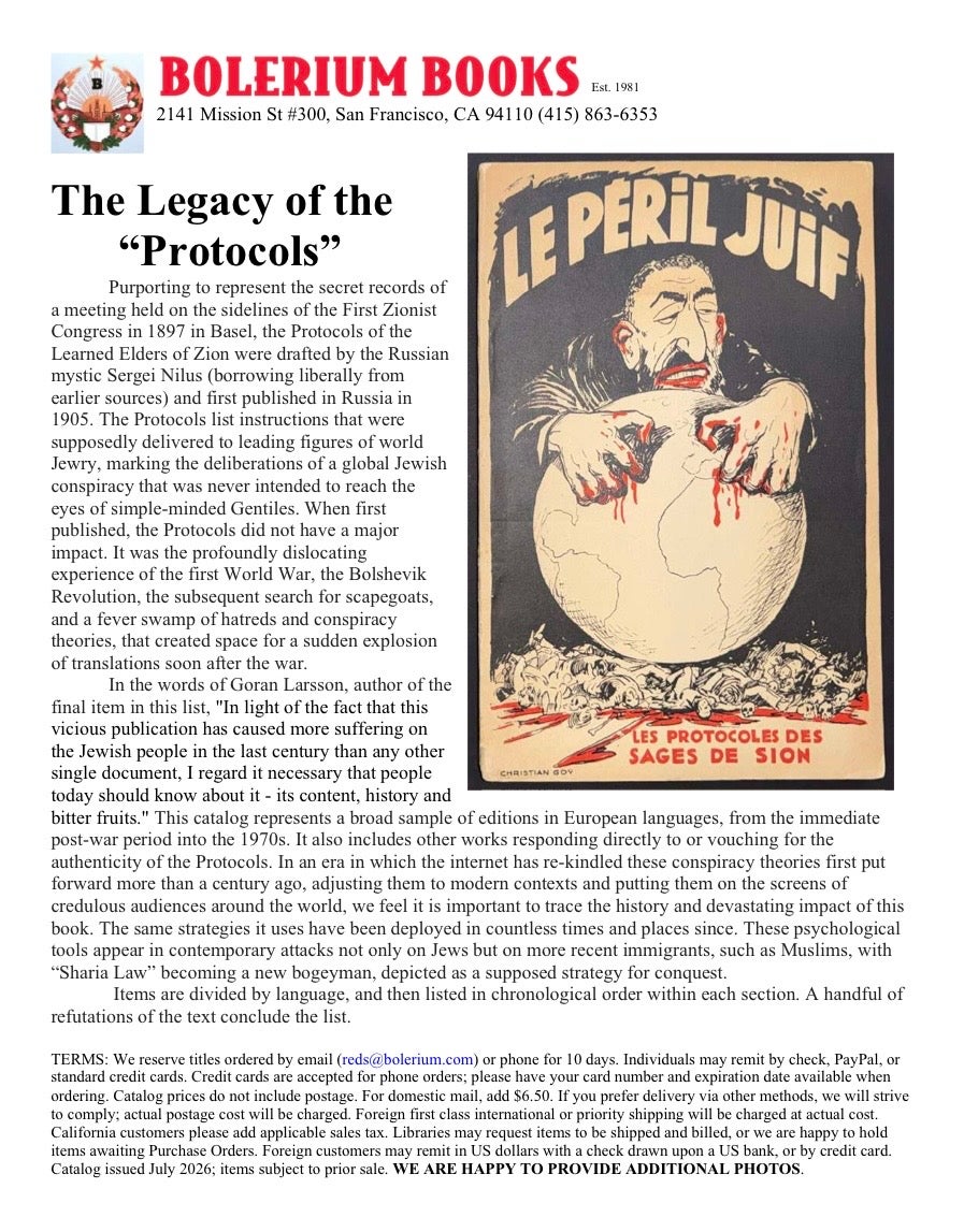 The Legacy of the "Protocols"