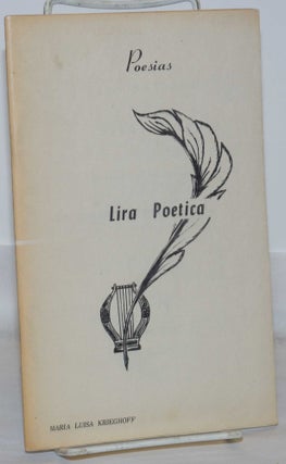 Cat.No: 100559 Lira poetica; poesias. Maria Luisa Krieghoff