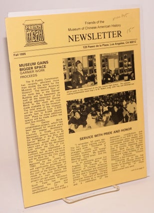 Cat.No: 100845 Newsletter: Fall 1995. Friends of the Museum of Chinese American History