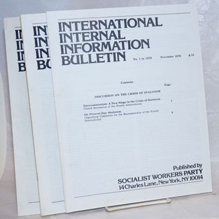 Cat.No: 102200 International internal information bulletin, no 3 in 1979. December, 1979....