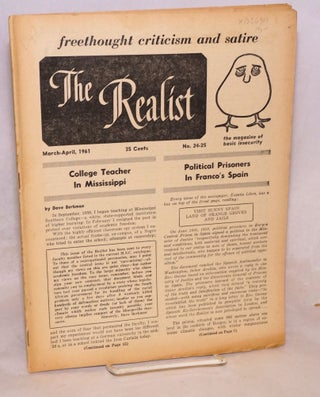 Cat.No: 102639 The realist [nos.24-25]; freethought criticism and satire; the magazine of...