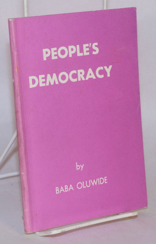 Cat.No: 103497 People's democracy. Baba Oluwide.