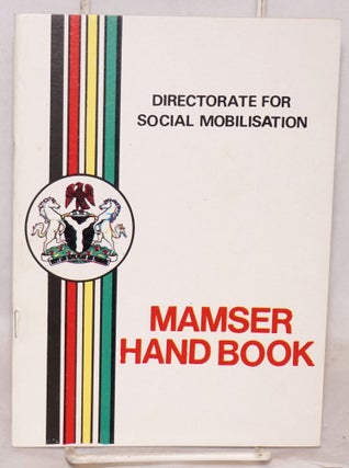 Cat.No: 104480 MAMSER handbook