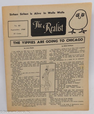 Cat.No: 104535 The realist no. 82; September, 1968. The Yippies are going to Chicago....