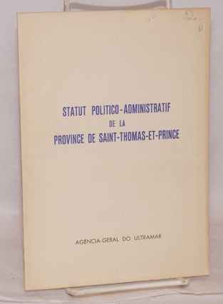 Cat.No: 104760 Statut politico - administratif de la Province de Saint - Thomas - et -...