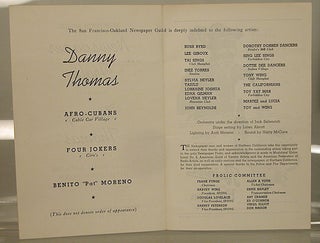 Eighteenth Annual Newspaper Frolic presents Danny Thomas; Saturday evening, April 5, 1952, Civic Auditorium, San Francisco, staged and directed by George Heinz, produced by Frank Funge [playbill/program]