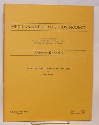 Cat.No: 105735 Mexican-American Study Project: The Schooling Gap; signs of progress. Leo...