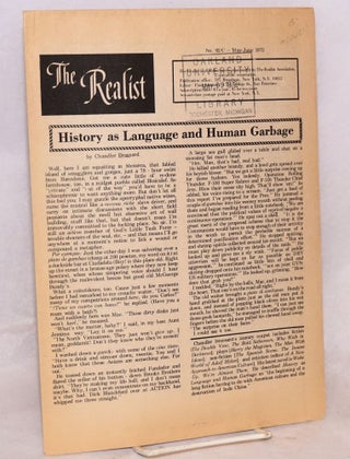 Cat.No: 106024 The realist [no.92-C] History as language and human garbage, by Chandler...