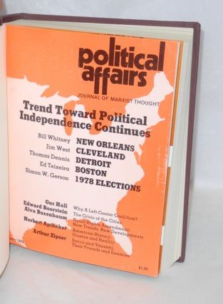 Political affairs, theoretical journal of the Communist Party, USA. Vol. 57, no. 1, January, 1978 to no. 12, December 1978