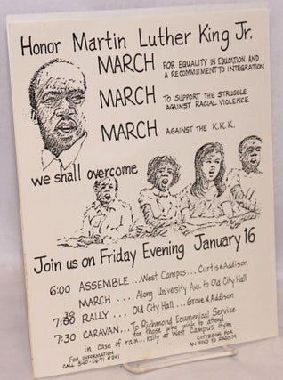 Cat.No: 107449 Honor Martin Luther King Jr., March .... Join us on Friday evening,...