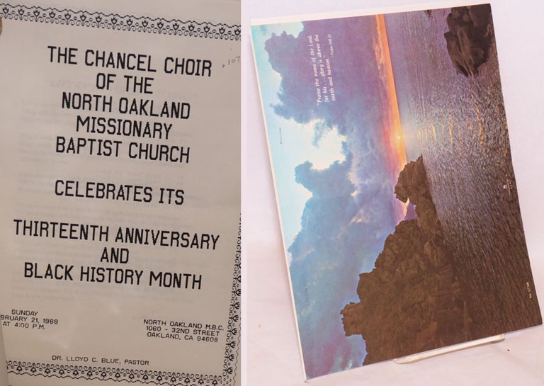 Cat.No: 107467 The Chancel Choir of the North Oakland Missionary Baptist Church