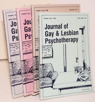 Cat.No: 108034 Journal of Gay & Lesbian Psychotherapy: vol. 1, #1, 1989 - #4, 1991. Davis...