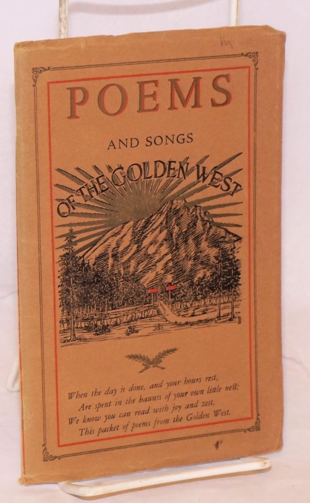 Cat.No: 112000 Poems and Songs of the Golden West