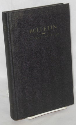 Cat.No: 112155 The bulletin, issued from the office of the President of the International...