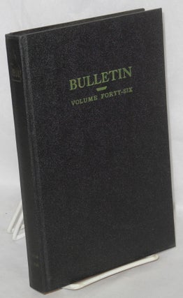 Cat.No: 112158 The bulletin, issued from the office of the President of the International...