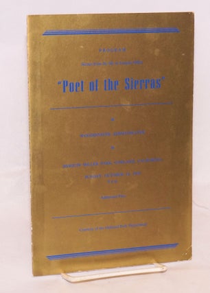 Cat.No: 112315 Program: Scenes from the life of Joaquin Miller 'poet of the...