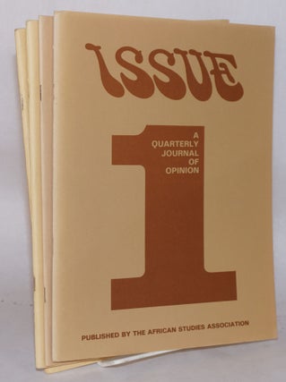 Cat.No: 112496 Issue; a quarterly journal of Africanist opinion; volume V, numbers 1-4,...