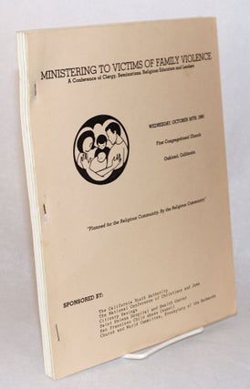 Cat.No: 112980 Ministering to victims of family violence; a conference of clergy,...