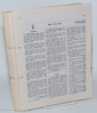 African Recorder; a fortnightly digest of African events with index (founded 1962) vol. xii no. 1 through 26 plus supplement missing number 4