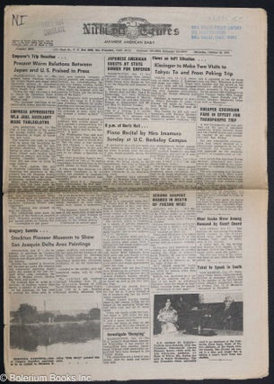 Cat.No: 113824 San Francisco Nichi Bei Times; Japanese American Daily number 6869...