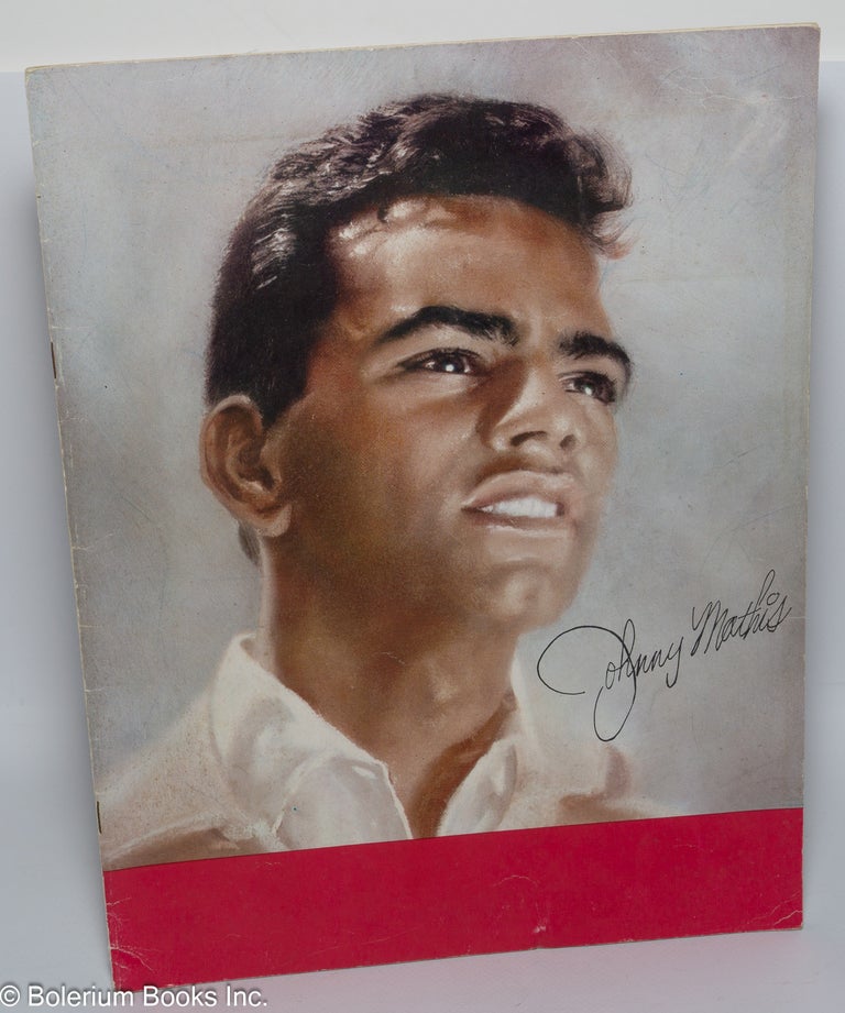 Cat.No: 113941 Program; an evening with Johnny Mathis. Johnny Mathis.