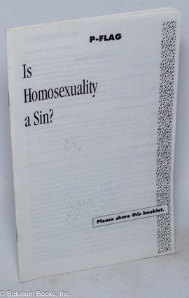 Cat.No: 114160 Is Homosexuality a Sin? Families Parents, Friends of Lesbians and Gays