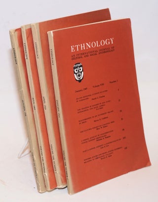 Cat.No: 116365 Ethnology: an international journal of cultural and social anthropology;...
