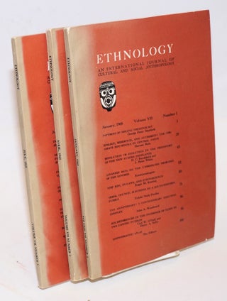 Cat.No: 116366 Ethnology: an international journal of cultural and social anthropology;...