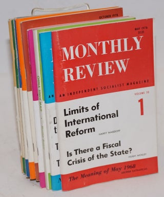 Cat.No: 116693 Monthly Review Volume 30, No. 1, May, 1978 to No. 11, April, 1979. eds...