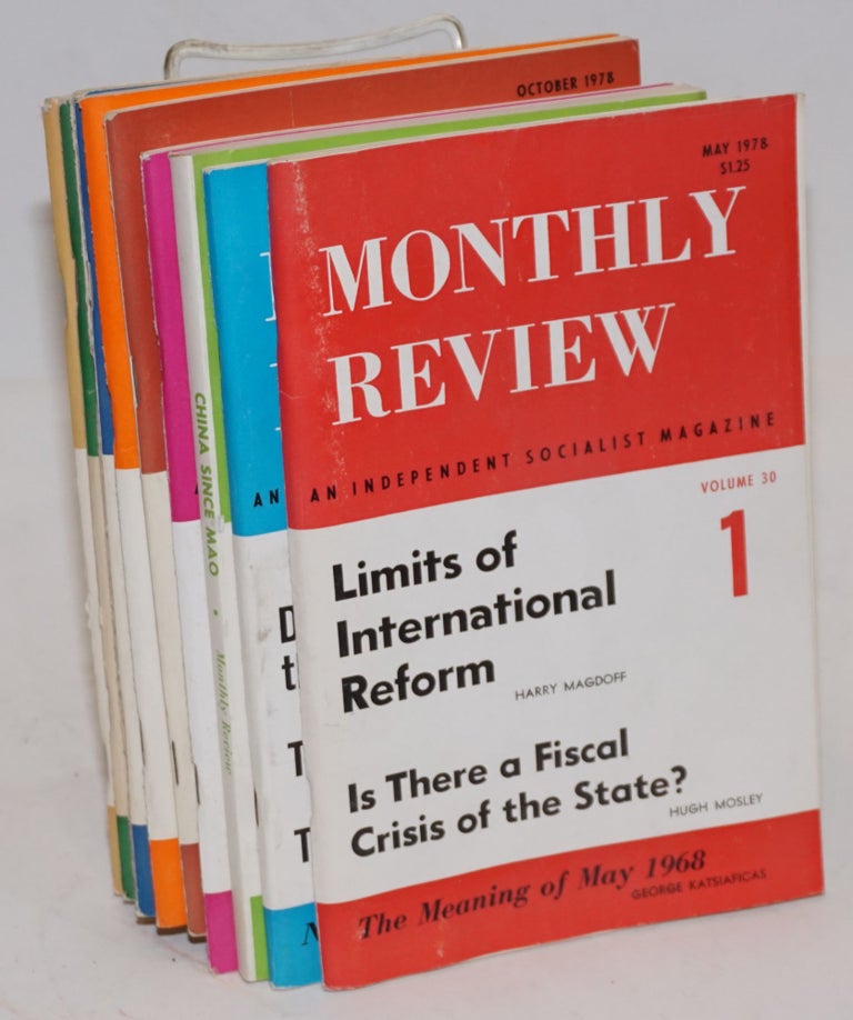 Cat.No: 116693 Monthly Review Volume 30, No. 1, May, 1978 to No. 11, April, 1979. eds Sweezy, Paul, Harry Magdoff.