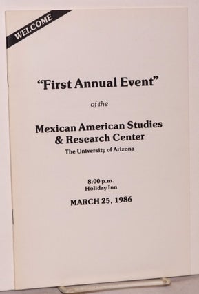 Cat.No: 116817 "First Annual Event" of the Mexican American Studies &...