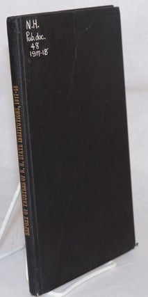 Cat.No: 117498 Report of the board of trustees of state institutions of New Hampshire for...