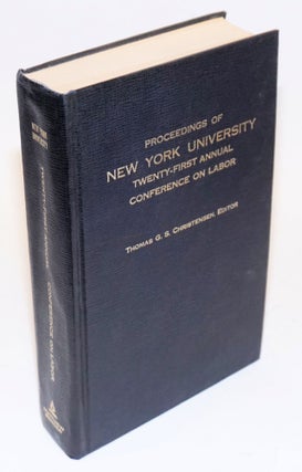 Cat.No: 117561 Proceedings of New York University twenty-first annual conference on...
