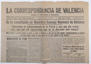Cat.No: 117739 La Correspondencia de Valencia; organo de la Union General de...