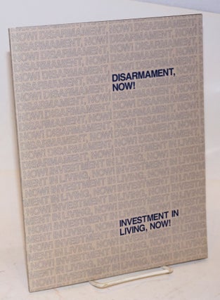 Cat.No: 118682 Disarmament now, Investment in living now! Jan Ralph, executive producer