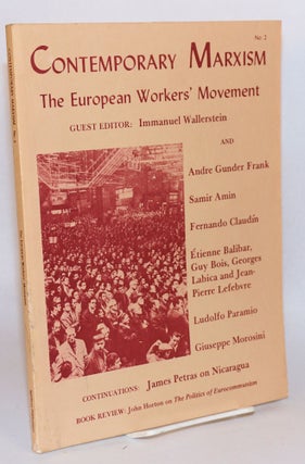 Cat.No: 118899 The European workers' movement. Immanuel Wallerstein, ed