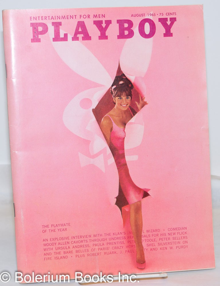 Cat.No: 119561 Playboy, Vol. 12, #8 (August, 1965). Hefner. Hugh, Woody Allen Robert Shelton, Robert Ruark, Shel Silverstein, Peter O'Toole, Peter Sellers, Ursula Andress.
