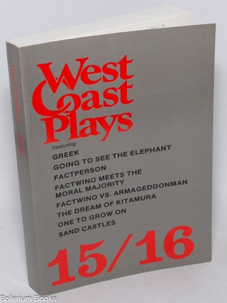 Cat.No: 119713 West Coast Plays #15/16: Greek, Factwino, The Dream of Kitamura and other...