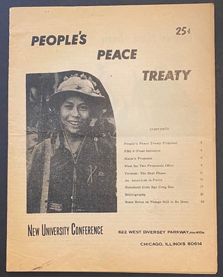 Cat.No: 120065 People's Peace Treaty, a proposal for a Viet Nam - US People's Peace Treaty