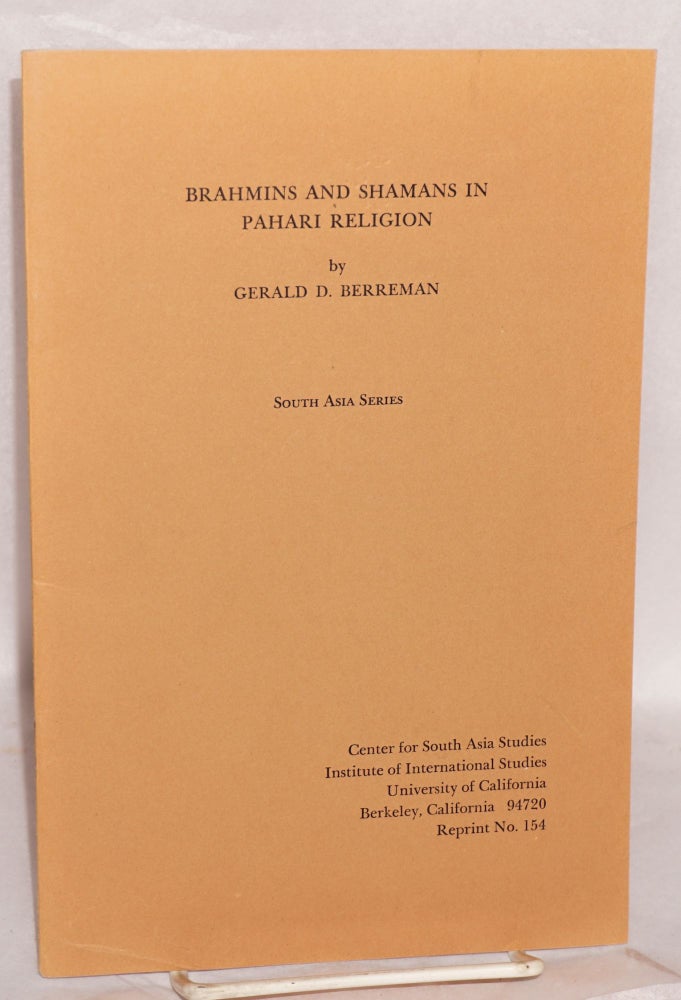 Cat.No: 120571 Brahmins and shamans in Pahari region. Gerald D. Berreman.