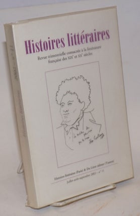 Cat.No: 121243 Histoires littéraires: revue trimestrielle consacrée à la littérature...