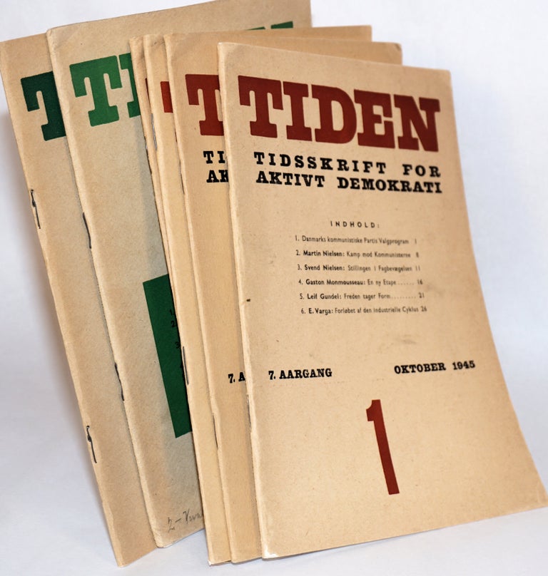 Cat.No: 121275 Tiden: Tidsskrift for aktivt Demokrati [Time: Journal for active democracy]. (Danish)