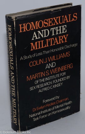 Cat.No: 12218 Homosexuals and the Military; a study of less than honorable discharge....