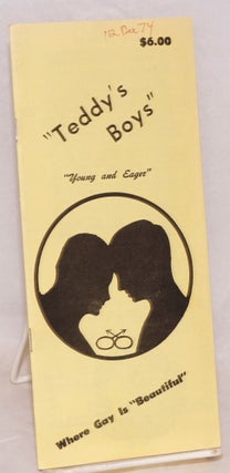 Cat.No: 122234 "Teddy's Boys" "young and eager", where gay is "beautiful" [brochure