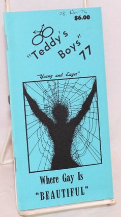 Cat.No: 122235 "Teddy's Boys" 77" young and eager, where gay is "beautiful" [brochure