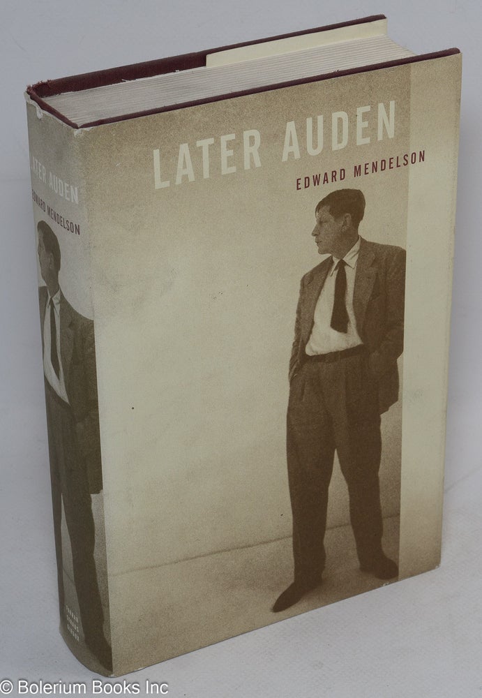 Cat.No: 122457 Later Auden. W. H. Auden, Edward Mendelson.