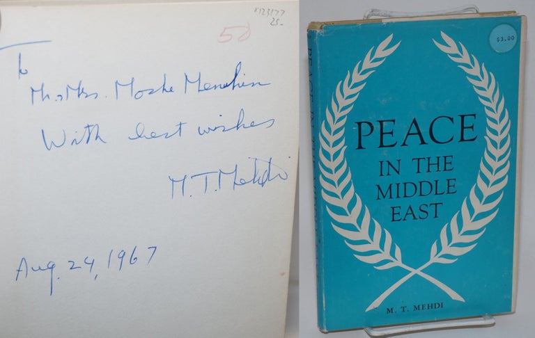 Cat.No: 123177 Peace in the Middle East. M. T. Mehdi.