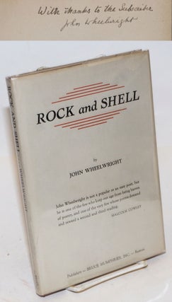 Cat.No: 123605 Rock and shell, poems 1923 - 1933. John Wheelwright